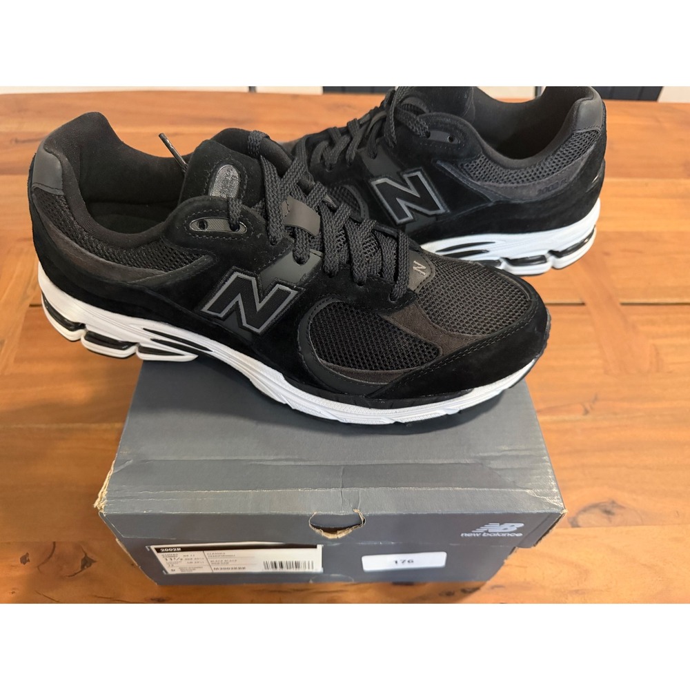 New Balance 2002R Black Suede Sneakers Shoes NEW Men's Size 11.5